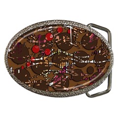 Brown Confusion Belt Buckles