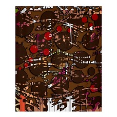 Brown Confusion Shower Curtain 60  X 72  (medium)  by Valentinaart