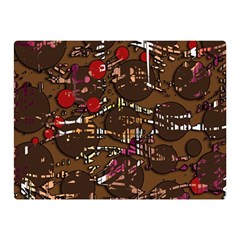 Brown Confusion Double Sided Flano Blanket (mini)  by Valentinaart