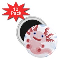 Axolotl Natural Tshirt 1 75  Magnets (10 Pack) 