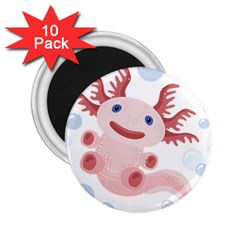 Axolotl Natural Tshirt 2 25  Magnets (10 Pack)  by XOOXOO