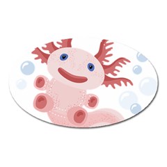 Axolotl Natural Tshirt Oval Magnet by XOOXOO