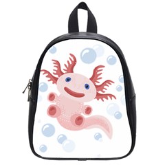 Axolotl Natural Tshirt School Bags (small) 