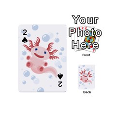 Axolotl Natural Tshirt Playing Cards 54 (mini) 