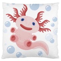 Axolotl Natural Tshirt Large Cushion Case (one Side) by XOOXOO