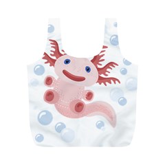 Axolotl Natural Tshirt Full Print Recycle Bags (m)  by XOOXOO