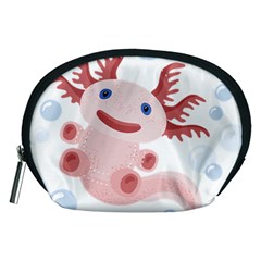 Axolotl Natural Tshirt Accessory Pouches (medium)  by XOOXOO