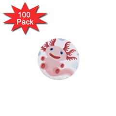 Axolotl Natural 1  Mini Buttons (100 Pack)  by XOOXOO