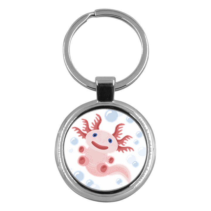 Axolotl Natural Key Chains (Round) 