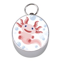 Axolotl Natural Mini Silver Compasses by XOOXOO