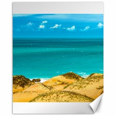 Dunes And Ocean Jericoacoara Brazil Canvas 11  X 14   by dflcprints