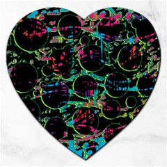 Graffiti Style Design Jigsaw Puzzle (heart) by Valentinaart