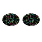 Graffiti style design Cufflinks (Oval) Front(Pair)