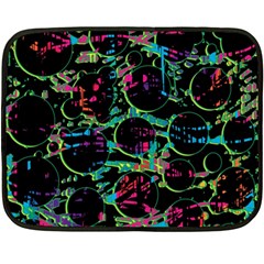 Graffiti Style Design Fleece Blanket (mini) by Valentinaart