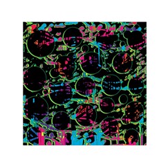 Graffiti Style Design Small Satin Scarf (square) by Valentinaart