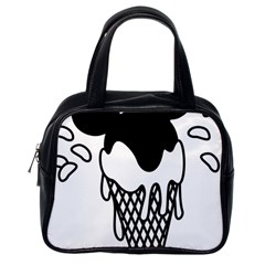 Blackandwhite Mickey Icecream Classic Handbags (one Side) by XOOXOO