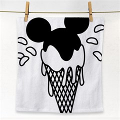 Blackandwhite Mickey Icecream Face Towel by XOOXOO