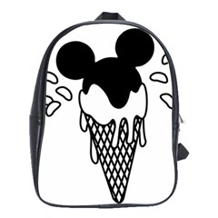 Blackandwhite Mickey Icecream School Bags(large) 