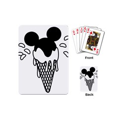 Blackandwhite Mickey Icecream Playing Cards (mini) 