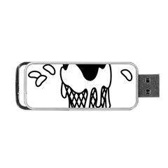 Blackandwhite Mickey Icecream Portable Usb Flash (one Side)