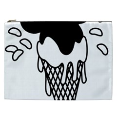 Blackandwhite Mickey Icecream Cosmetic Bag (xxl)  by XOOXOO