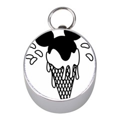 Blackandwhite Mickey Icecream Mini Silver Compasses by XOOXOO