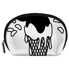 Blackandwhite Mickey Icecream Accessory Pouches (large)  by XOOXOO