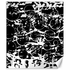 Black And White Confusion Canvas 20  X 24   by Valentinaart