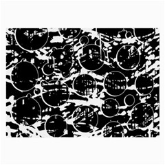 Black And White Confusion Large Glasses Cloth (2-side) by Valentinaart