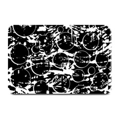 Black And White Confusion Plate Mats by Valentinaart