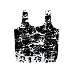 Black and white confusion Full Print Recycle Bags (S)  Front