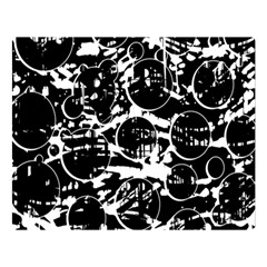 Black And White Confusion Double Sided Flano Blanket (large)  by Valentinaart