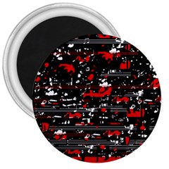 Red Symphony 3  Magnets by Valentinaart