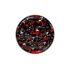 Red Symphony Hat Clip Ball Marker (4 Pack) by Valentinaart