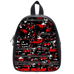 Red Symphony School Bags (small)  by Valentinaart