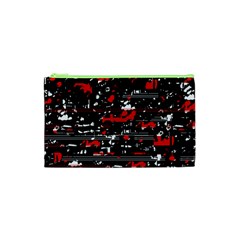 Red Symphony Cosmetic Bag (xs) by Valentinaart