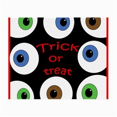 Trick Or Treat  Small Glasses Cloth (2-side) by Valentinaart