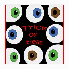 Trick Or Treat  Medium Glasses Cloth by Valentinaart