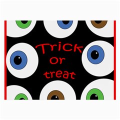 Trick Or Treat  Large Glasses Cloth (2-side) by Valentinaart