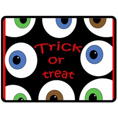 Trick Or Treat  Fleece Blanket (large)  by Valentinaart