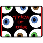 Trick or treat  Fleece Blanket (Large)  80 x60  Blanket Front