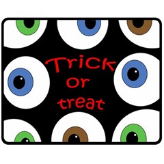 Trick Or Treat  Fleece Blanket (medium)  by Valentinaart