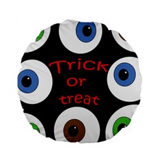 Trick Or Treat  Standard 15  Premium Round Cushions by Valentinaart