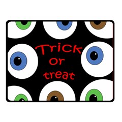 Trick Or Treat  Double Sided Fleece Blanket (small)  by Valentinaart