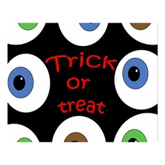 Trick Or Treat  Double Sided Flano Blanket (large)  by Valentinaart