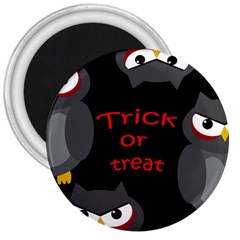 Trick Or Treat - Owls 3  Magnets by Valentinaart