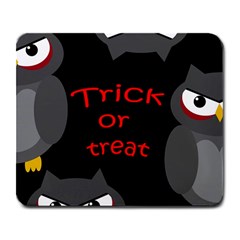 Trick Or Treat - Owls Large Mousepads by Valentinaart