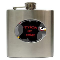 Trick Or Treat - Owls Hip Flask (6 Oz) by Valentinaart