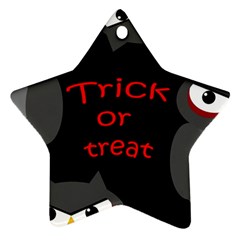 Trick Or Treat - Owls Star Ornament (two Sides)  by Valentinaart