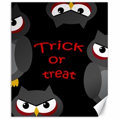 Trick Or Treat - Owls Canvas 8  X 10  by Valentinaart